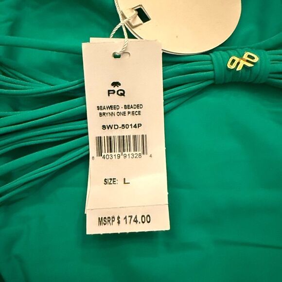 PQ Swim Beaded Brynn One Piece Seaweed - Picture 10 of 13